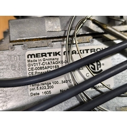 Termostato MERTIK tipo GV31T-C1A7AGK0-003, 100-340°C, entrada gas abajo 3/8", VALVULA GAS TERMOSTATICA, GV31T-C1A7AGK0 - Imagen 1
