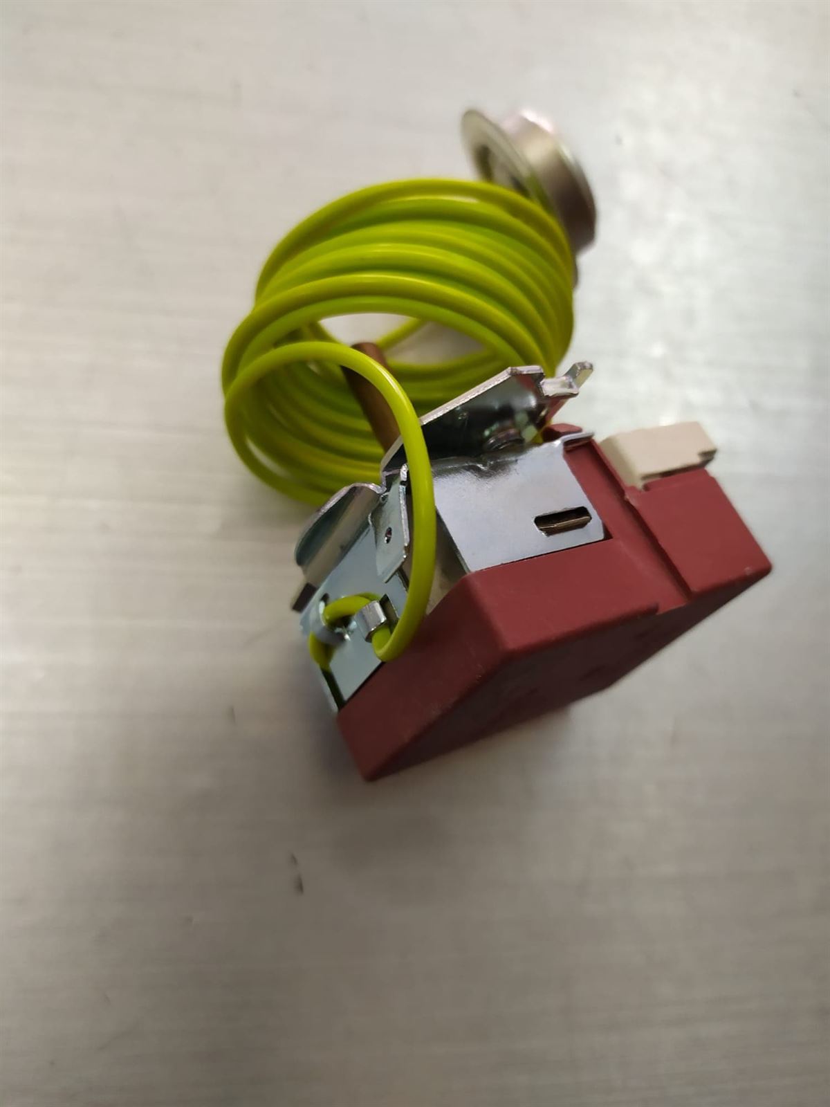 TERMOSTATO REGULABLE LAVADORA ZANUSSI, CORBERO, AEG, 90ºC,  RECAMBIO ORIGINAL, 3792150934, 3792150942 - Imagen 1