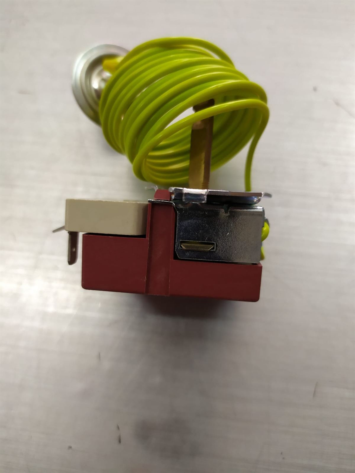 TERMOSTATO REGULABLE LAVADORA ZANUSSI, CORBERO, AEG, 90ºC,  RECAMBIO ORIGINAL, 3792150934, 3792150942 - Imagen 2