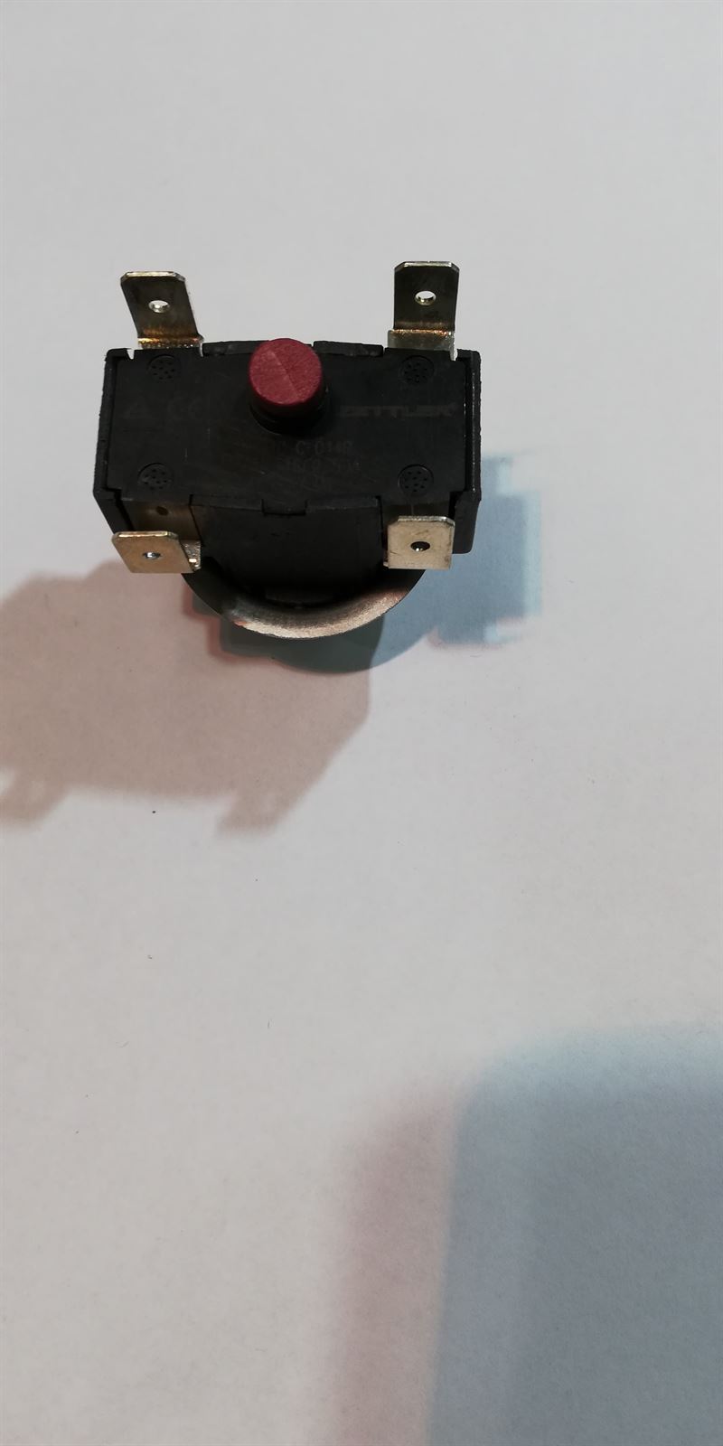 TERMOSTATO SEGURIDAD TERMO, 77 ºC, BIFASICO, 16 AMPERES, DE CONTACTO, REARME MANUAL, A39CU0003 - Imagen 2