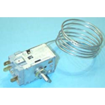 TERMOSTATO UNIVERSAL PARA FRIGORÍFICO, 2 PUERTAS INDEPENDIENTES, Ancho: 33 mm Largo: 60 mm Alto: 48 mm, CAPILAR 1000 MM, -28+4, CANDY, KELVINATOR, ZANUSSI,  ATEA, A130024 - Imagen 1