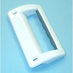 TIRADOR PUERTA FRIGORÍFICO ZANUSSI, MODELOS ZFC, ZFD, ZFT, ZVF, tirador sin tapon, (referencia tapon tornillo 2230030013 ) MEDIDAS 160X85MM, ANCLAJE 132MM, 2062404039,  50269007006 - Imagen 1