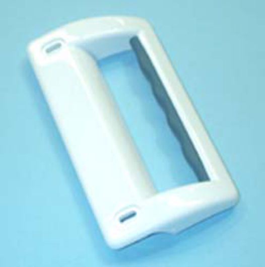 TIRADOR PUERTA FRIGORÍFICO ZANUSSI, RECAMBIO ALTERNATIVO, MODELOS ZFC, ZFD, ZFT, ZVF, tirador sin tapon, (referencia tapon tornillo 2230030013 ) MEDIDAS 160X85MM, ANCLAJE 132MM, 2062404039,  50269007006 - Imagen 1