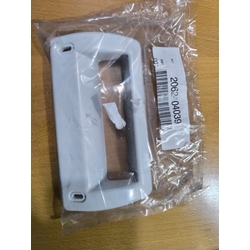 TIRADOR PUERTA FRIGORÍFICO ZANUSSI, RECAMBIO ORIGINAL, MODELOS ZFC, ZFD, ZFT, ZVF, tirador sin tapon, (referencia tapon tornillo 2230030013 ) MEDIDAS 160X85MM, ANCLAJE 132MM, 2062404039 - Imagen 1