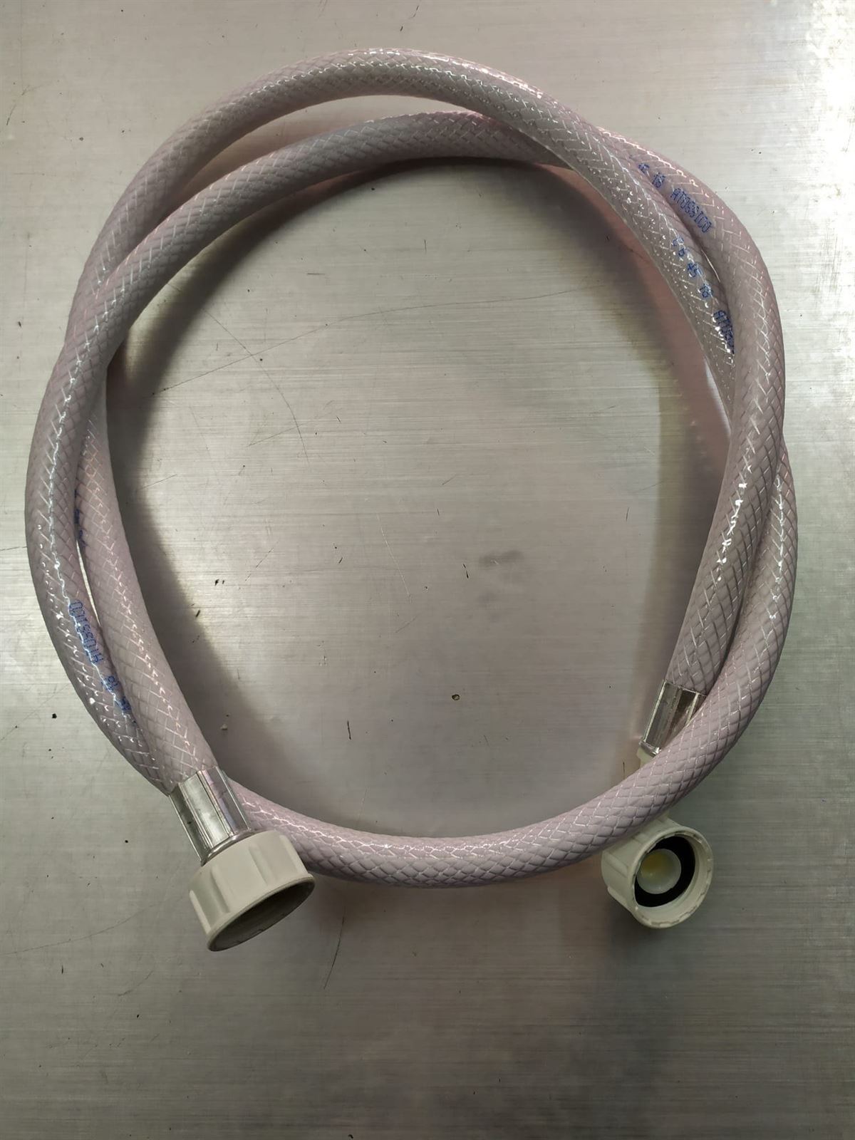 TUBO ENTRADA AGUA, TUERCA PLASTICA CON JUNTA GOMA, ROSCA 3/4,  1500MM, CON JUNTAS, 10 BAR, C00494694 - Imagen 2