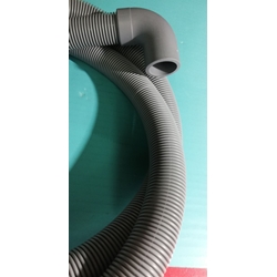 TUBO SALIDA LAVADORA ZANUSSI, ELECTROLUX, TUBO DESAGUE, 1850 MM, CON CODO, DIAMETRO INTERIOR 21/19MM, RECAMBIO ALTERNATIVO,1490033015 - Imagen 1