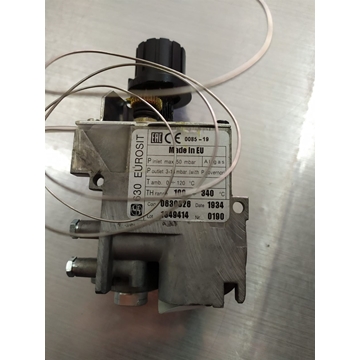 VALVULA HORNO GAS, TERMOSTATICA, 630 EUROSIT,  100-340ºC, 3/18 MILIBAR,  MAX 50 MILIBAR, ENTRADA/SALIDA 3/8, A.GAS28 - Imagen 2