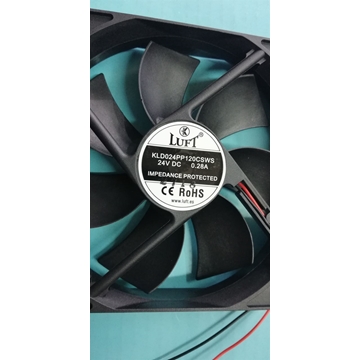 VENTILADOR AXIAL, 24V, DC, 6W, 0,28A, MEDIDAS 120 X 120 X 25 MM,   125070 - Imagen 1