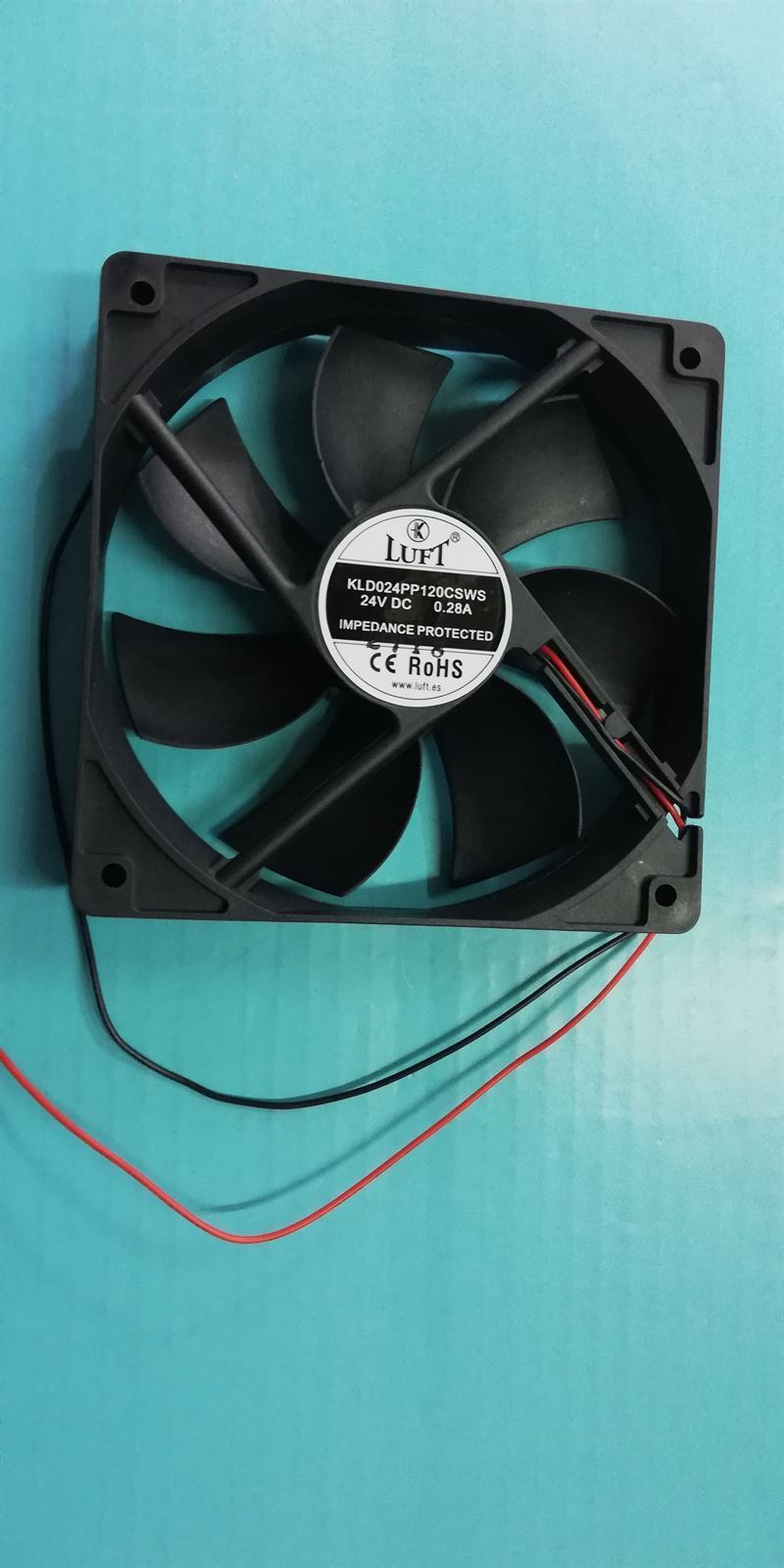 VENTILADOR AXIAL CAMPANA CATA,  120X120X25MM, DC 12V, 0,18A,   64900855 - Imagen 1