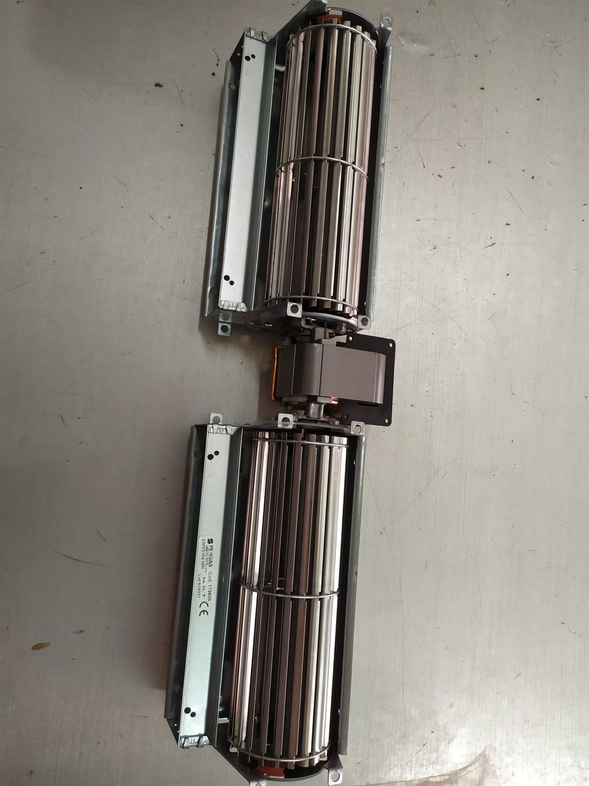 VENTILADOR TANGENCIAL 2 TURBINAS, 38w, 220v, turbina 180x60mm,   338045 - Imagen 1